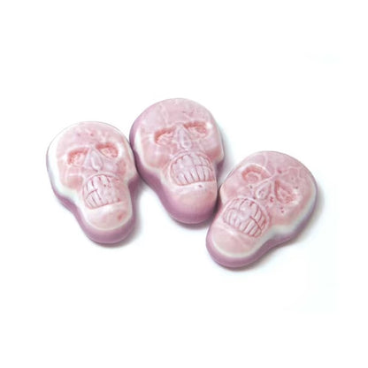 Strawberry jelly-filled skull candies for Halloween parties