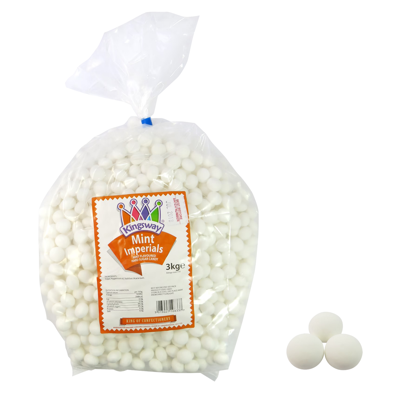 Kingsway Vegan Mint Imperials 3kg hard sugar candy