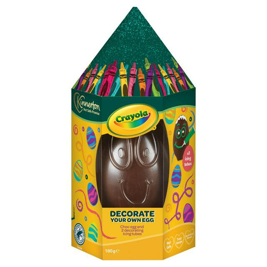 Kinnerton Crayola Extra Large Decorate Your Own Milk Chocolate Easter Egg 180g