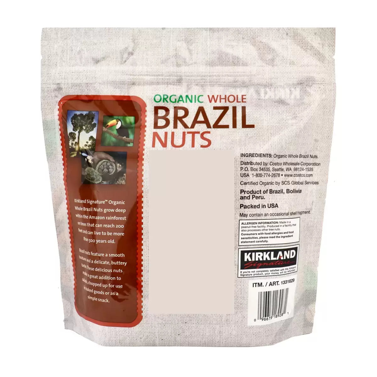 Nutrient-rich organic Brazil nuts for snacking and baking