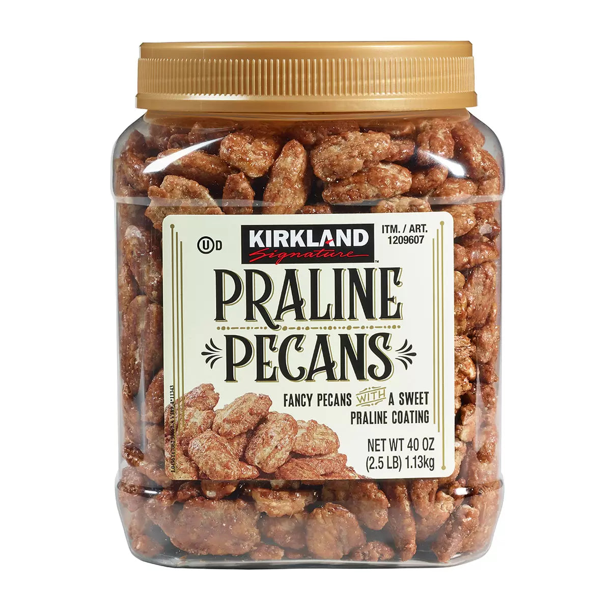 Kirkland Signature Praline Pecans 1.13kg jar
