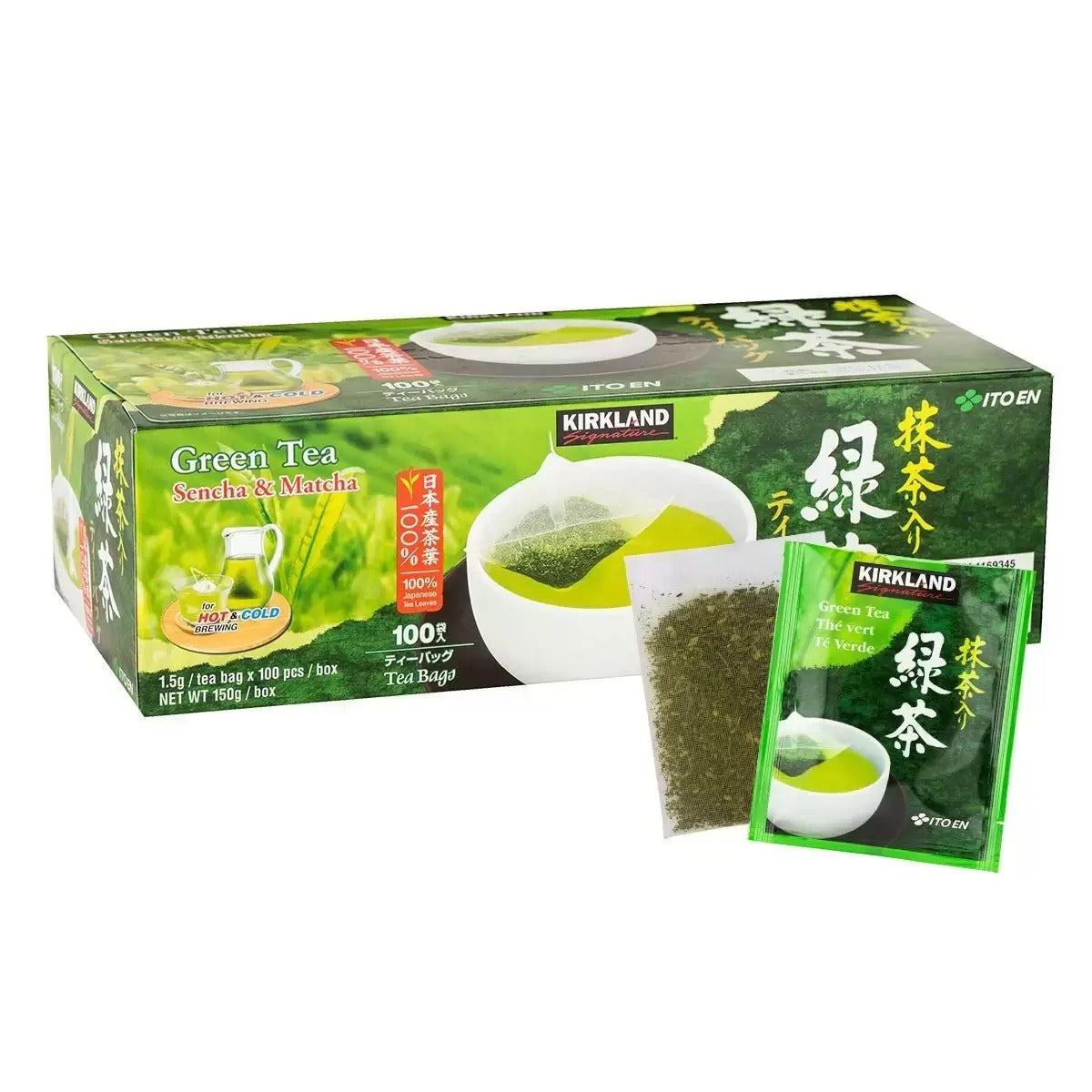 Kirkland Signature Green Tea Matcha Blend 100 tea bags