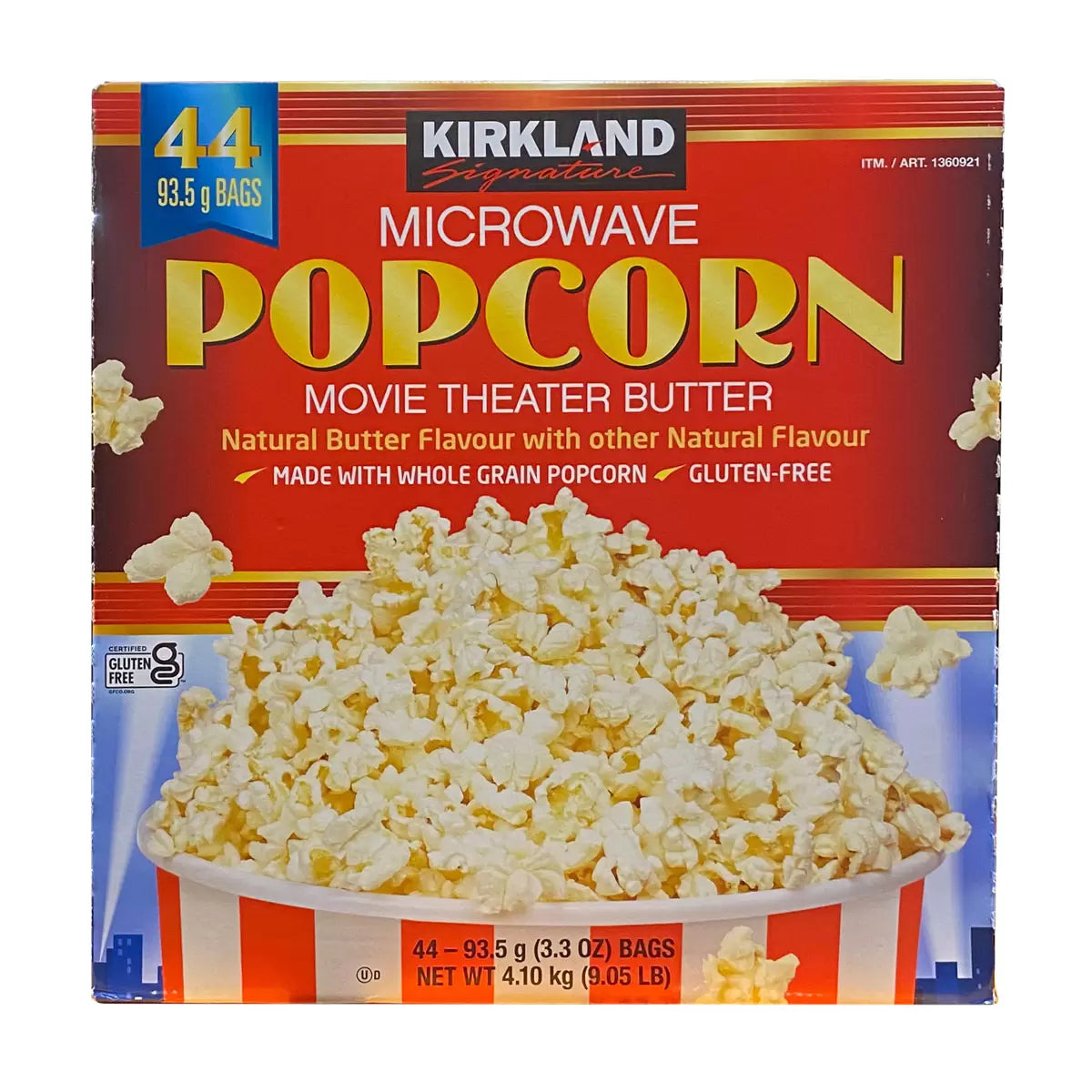 Kirkland Signature Microwave Popcorn 44 x 93g individual bags