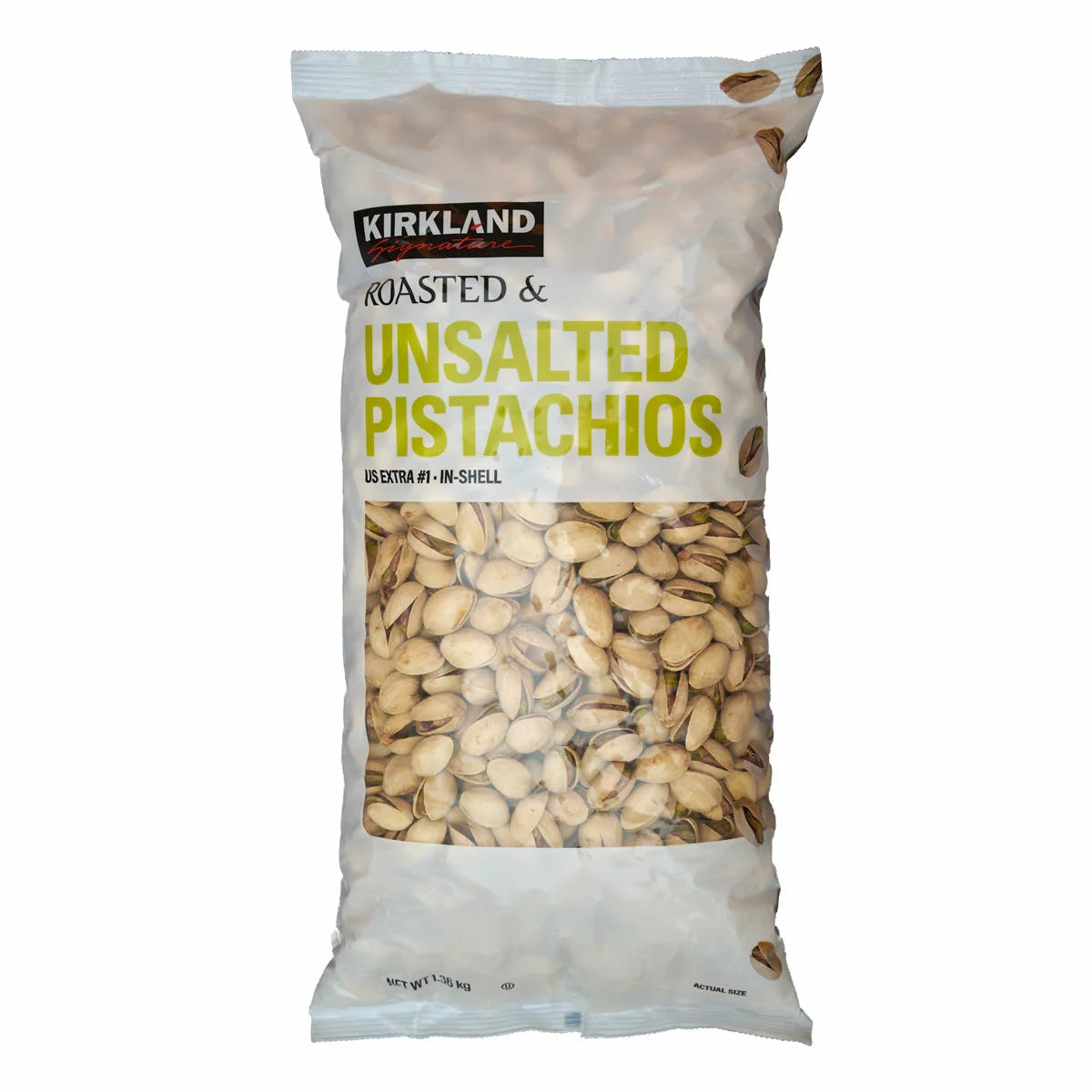 Kirkland Signature In-Shell Unsalted Pistachios 1.36kg jar
