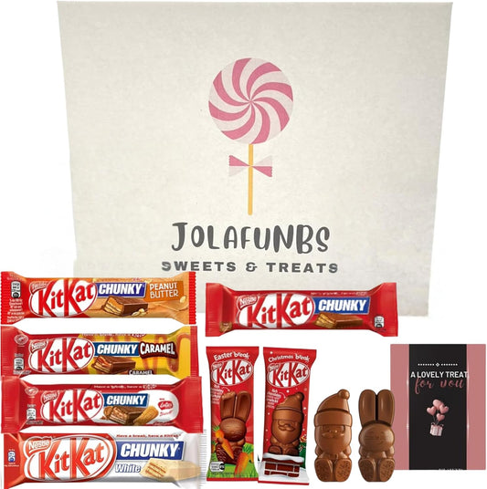 Kit Kat chocolate sweets gift box filled with assorted bars