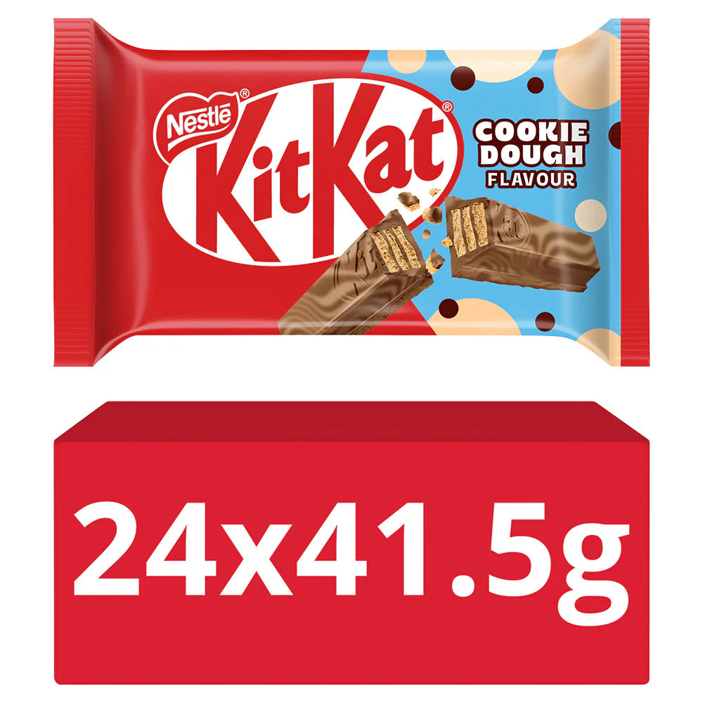 Kit Kat Cookie Dough 4-Finger Bars 41.5g, box of 24
