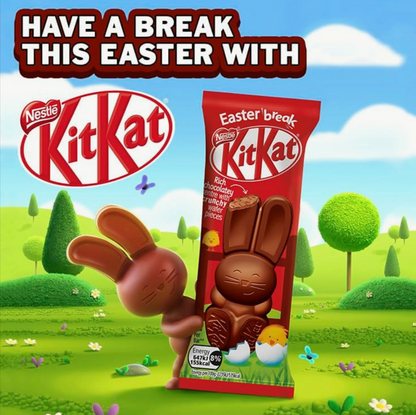 Smooth milk chocolate with signature Kit Kat wafer crunch