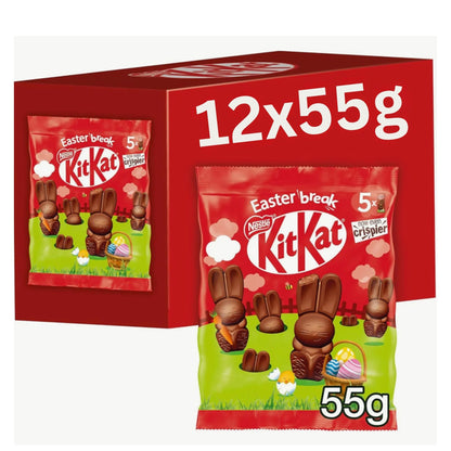 Kit Kat mini Easter bunny chocolate bags 55g bulk box