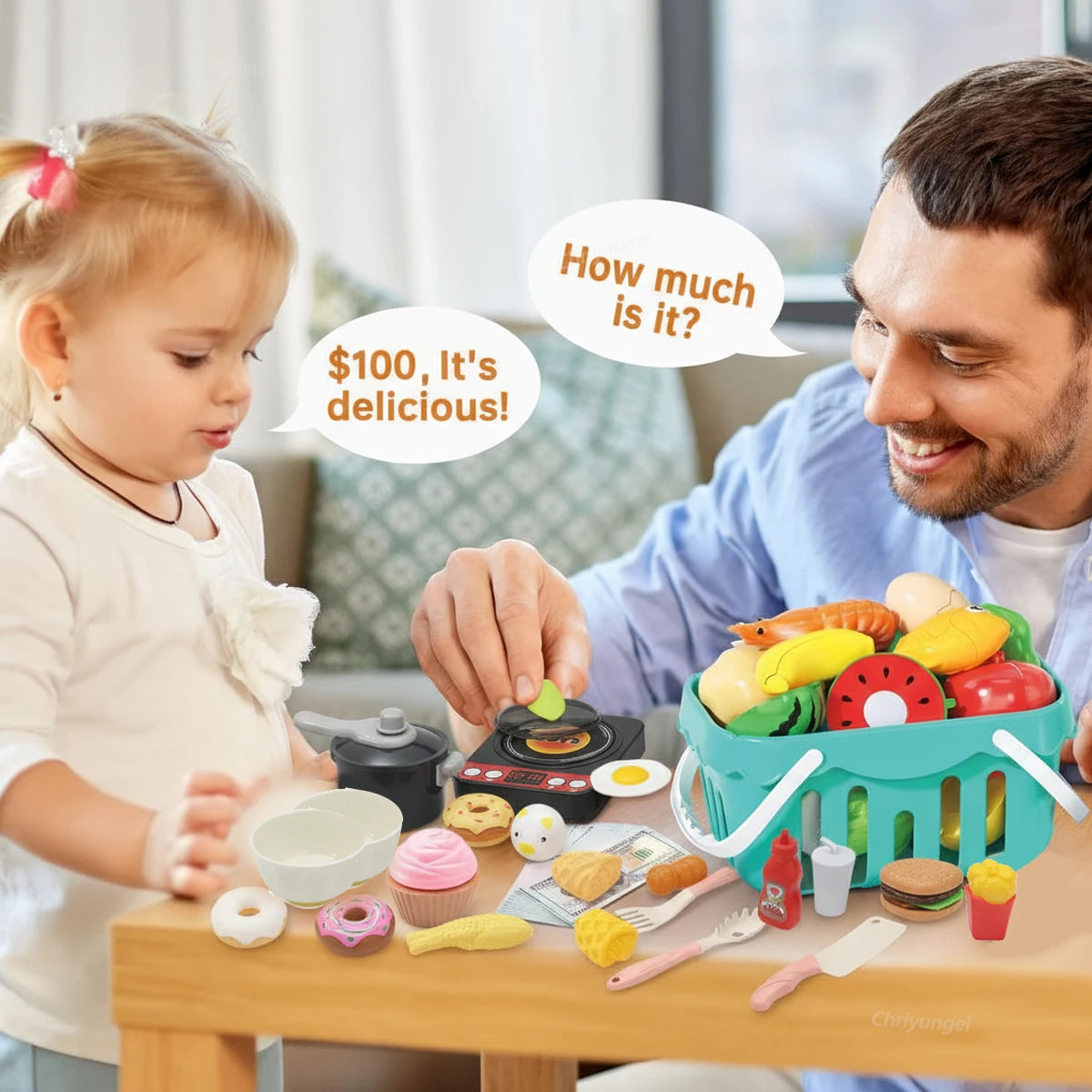Fun pretend cooking accessories for young children