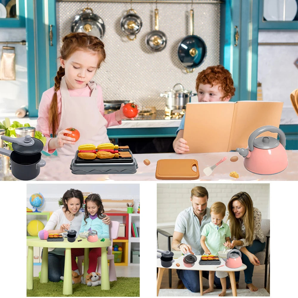 Kitchen role play toys helping develop social skills