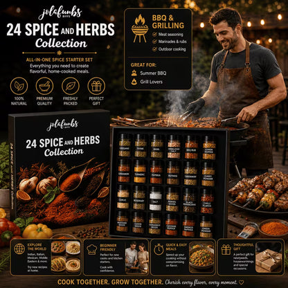 BBQ inspired spice assortment suitable for roasting and marinades