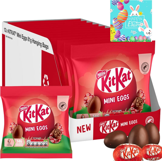 KitKat Mini Eggs Milk Chocolate Sharing Bag 12 x 81g
