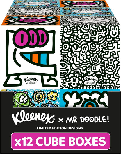 kleenex mr doodle facial tissue box set