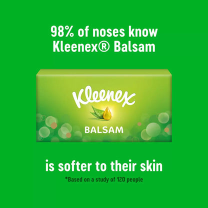 Soft 3-ply Kleenex tissues with protective soothing balm