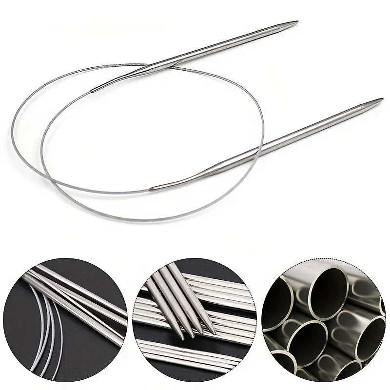 11 size circular knitting needle collection