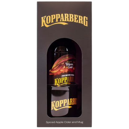 Kopparberg cider gift set with branded enamel mug