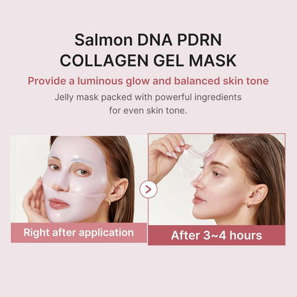 Jelly mask that turns transparent during absorption