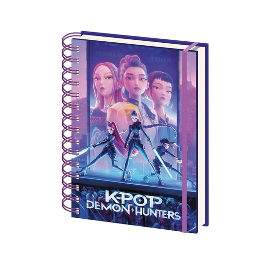 KPop Demon Hunters A5 Wiro Notebook with lined pages
