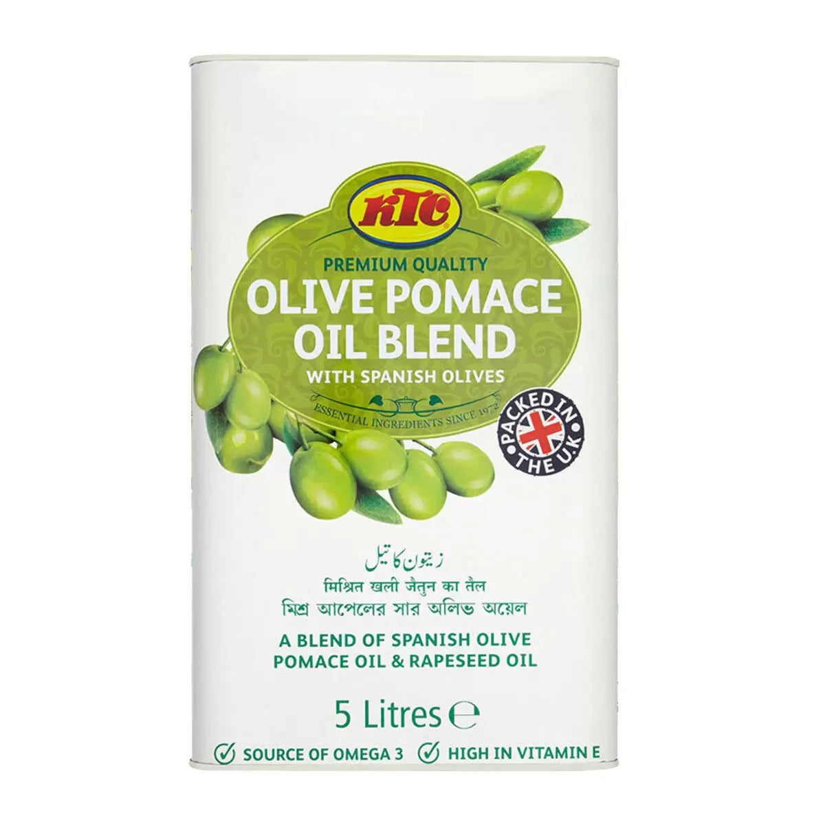 KTC pomace oil blend 5L cooking oil bottle