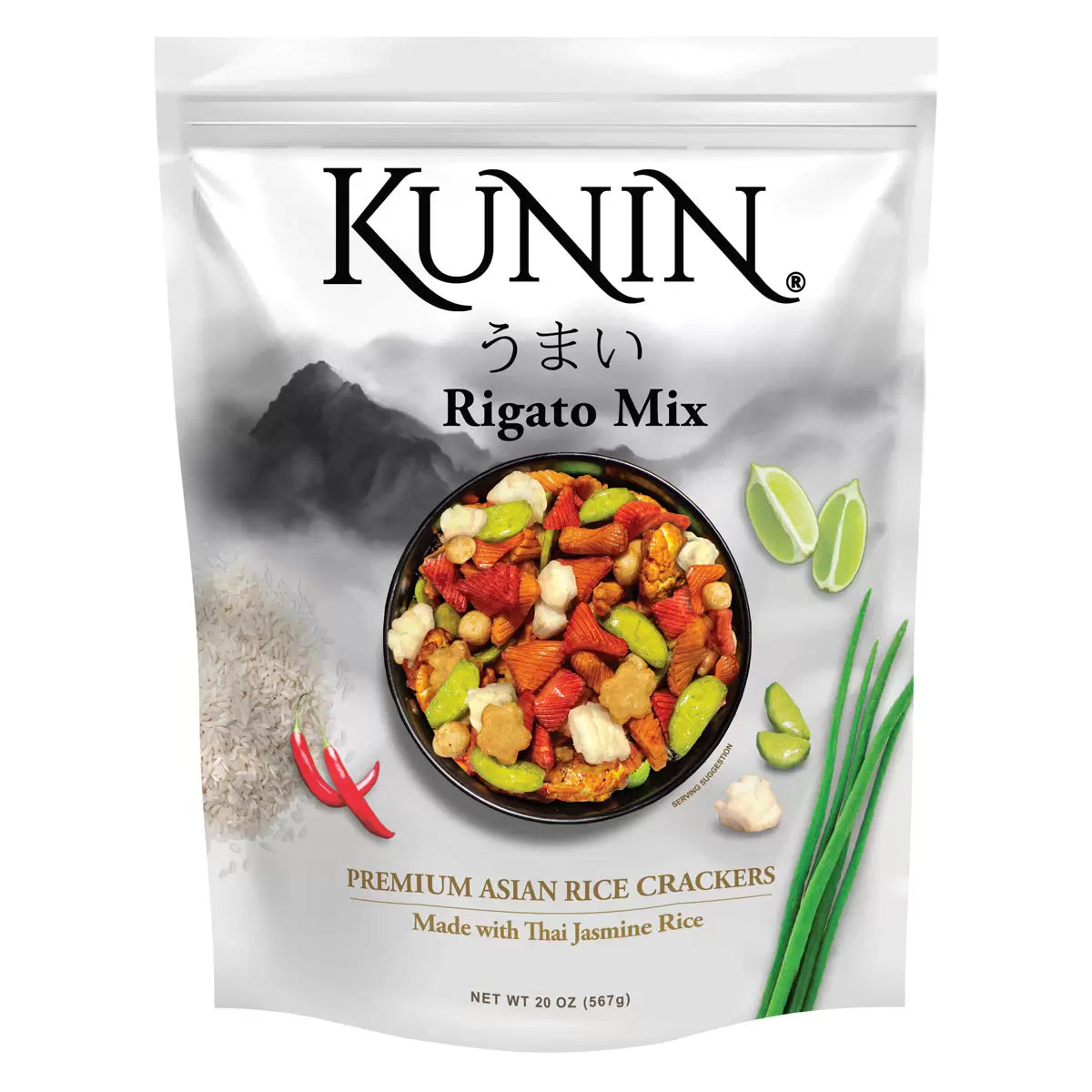 Kunin Rigato Mix Rice Crackers 567g pack