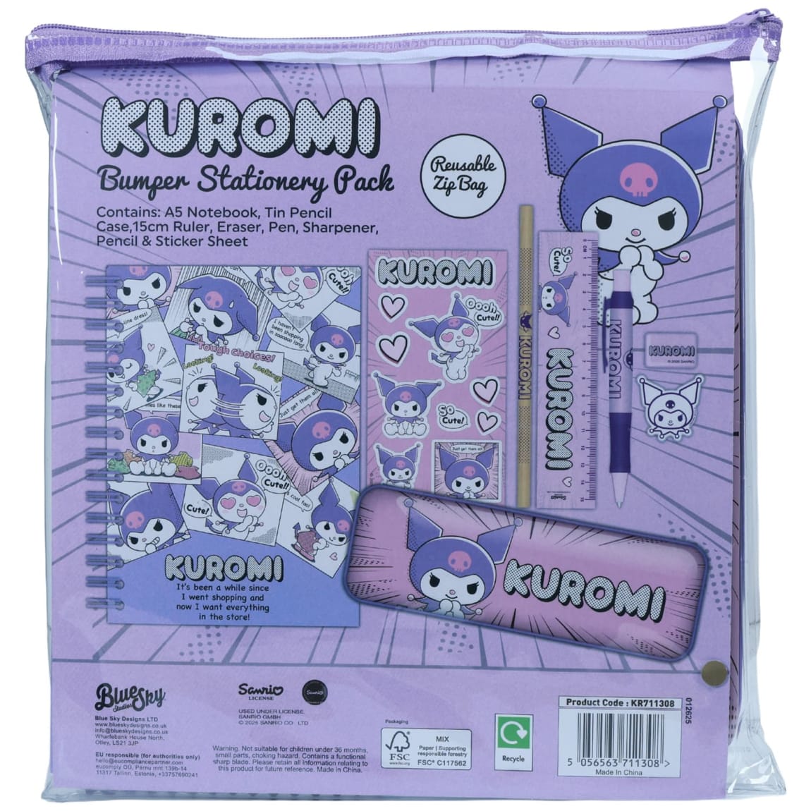Sanrio stationery gift set for kids