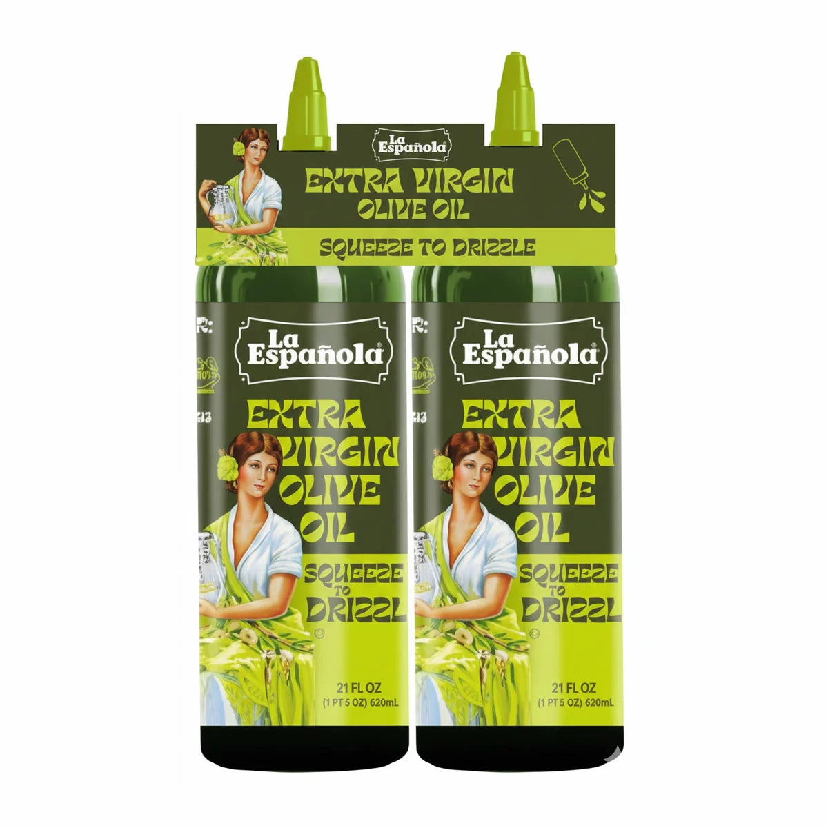 La Española extra virgin olive oil squeezy 2 x 620ml pack