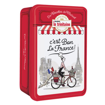 La Trinitaine Biscuit Tin 725g with butter and chocolate chip biscuits