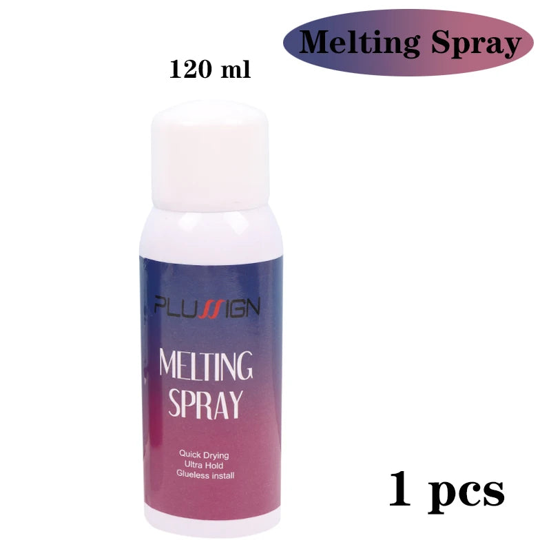 Frontal wig melting adhesive spray for secure hold