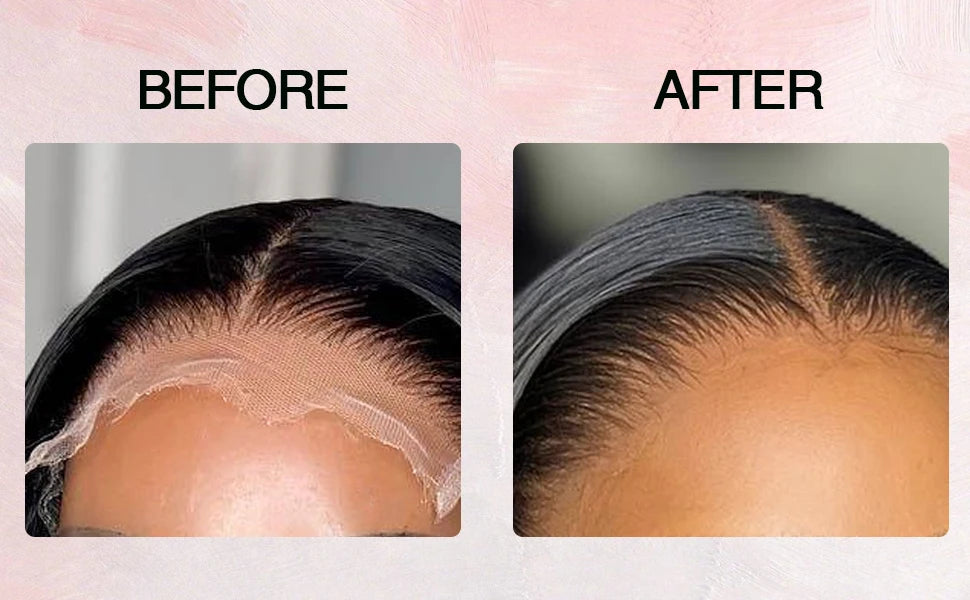 Lace front wig styling spray with invisible finish