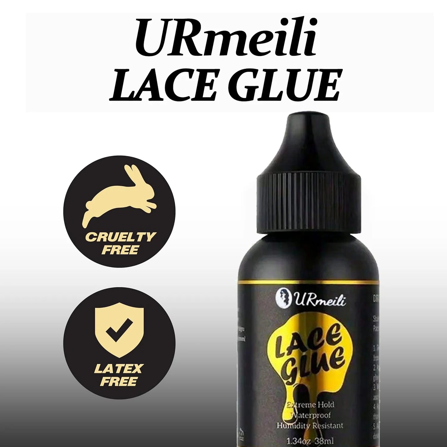 Wig adhesive and melting spray installation set