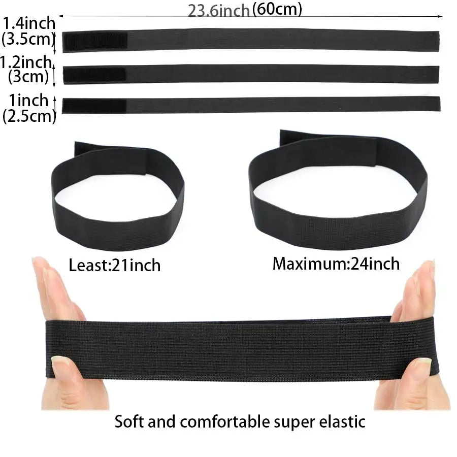 Soft stretch band for securing lace front wigs