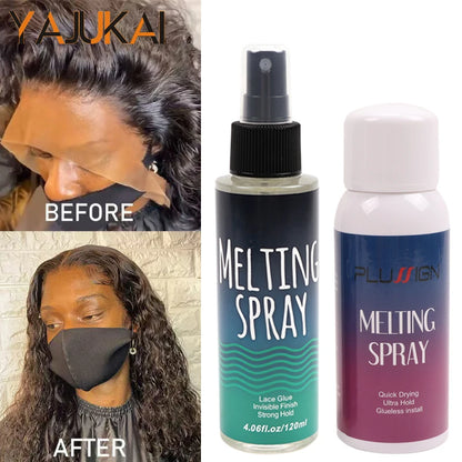 120ml lace melting spray for wig installation and styling