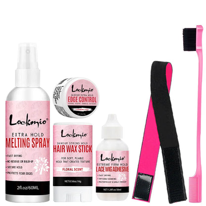 Invisible lace adhesive spray for hair systems