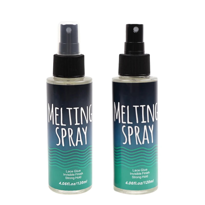 Invisible lace glue spray for secure wig application