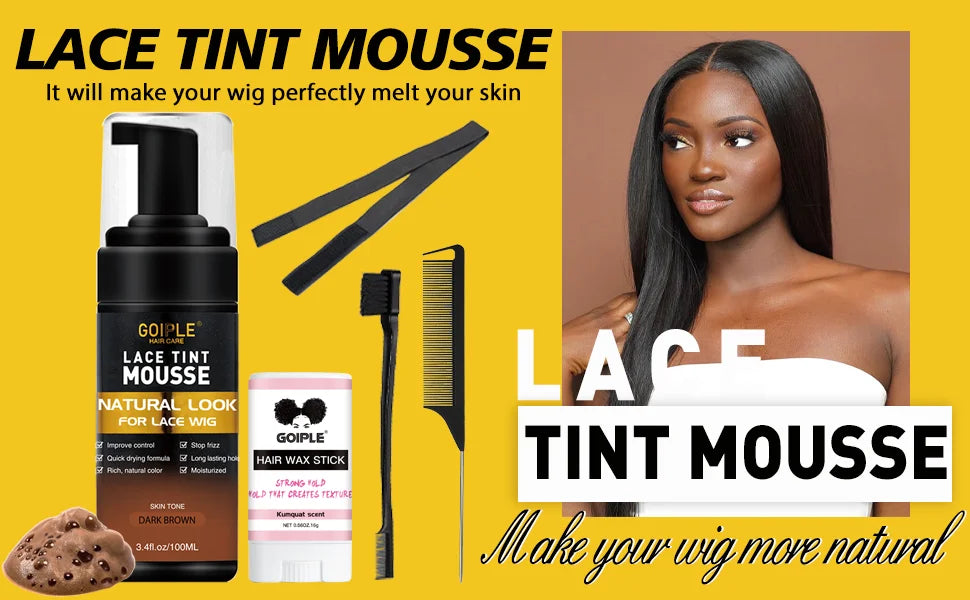 Edge laying wax stick for smooth hair finish