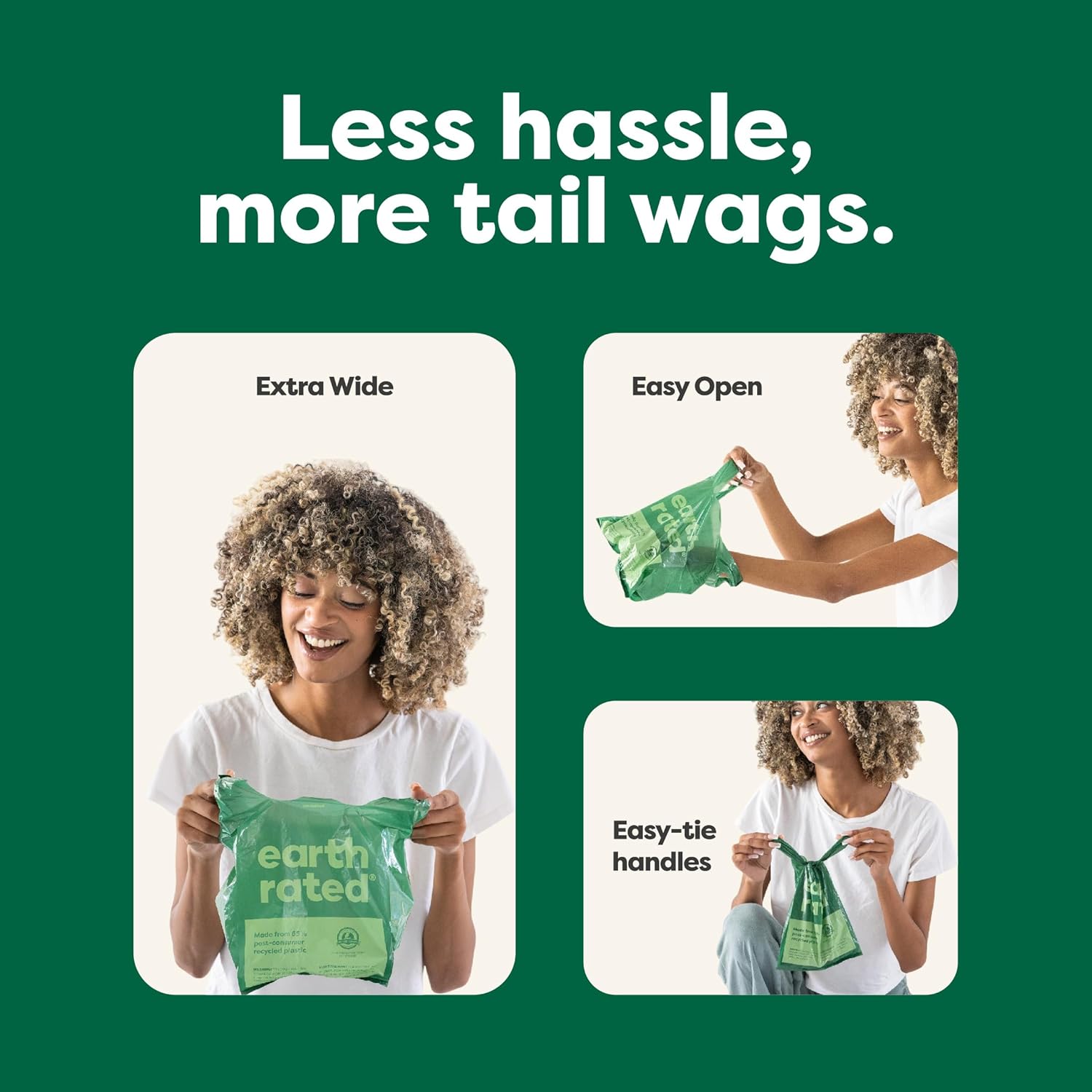 lavender scented easy tie dog waste bags