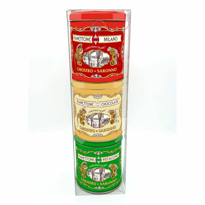 Lazzaroni Mini Panettone Gift Tower 3 x 100g assorted flavours