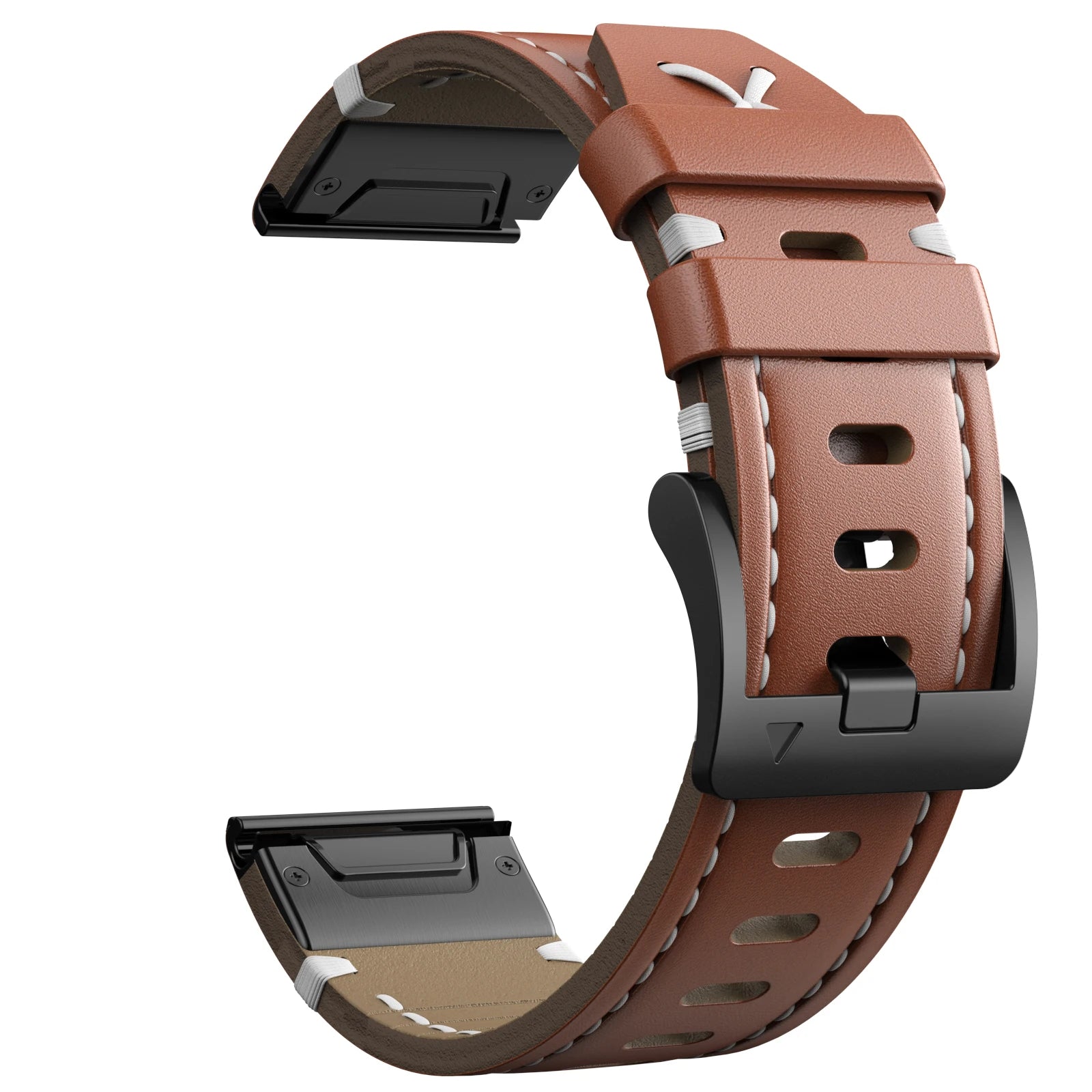 Quick release leather watch strap for Garmin