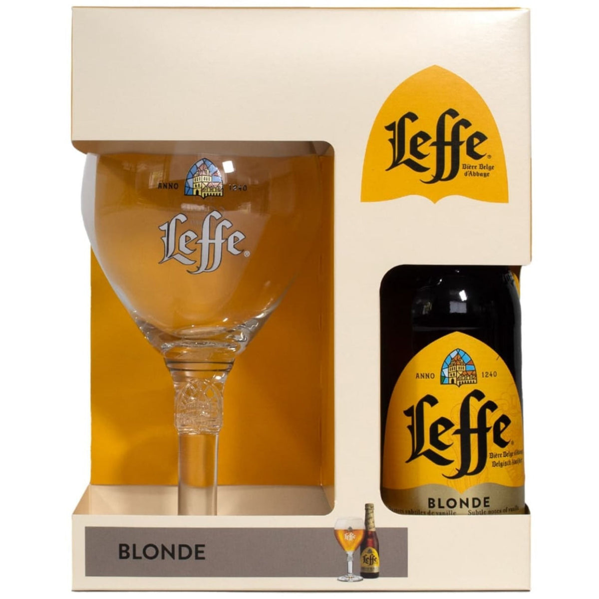 Leffe Blonde 330ml and Chalice Glass Gift Set