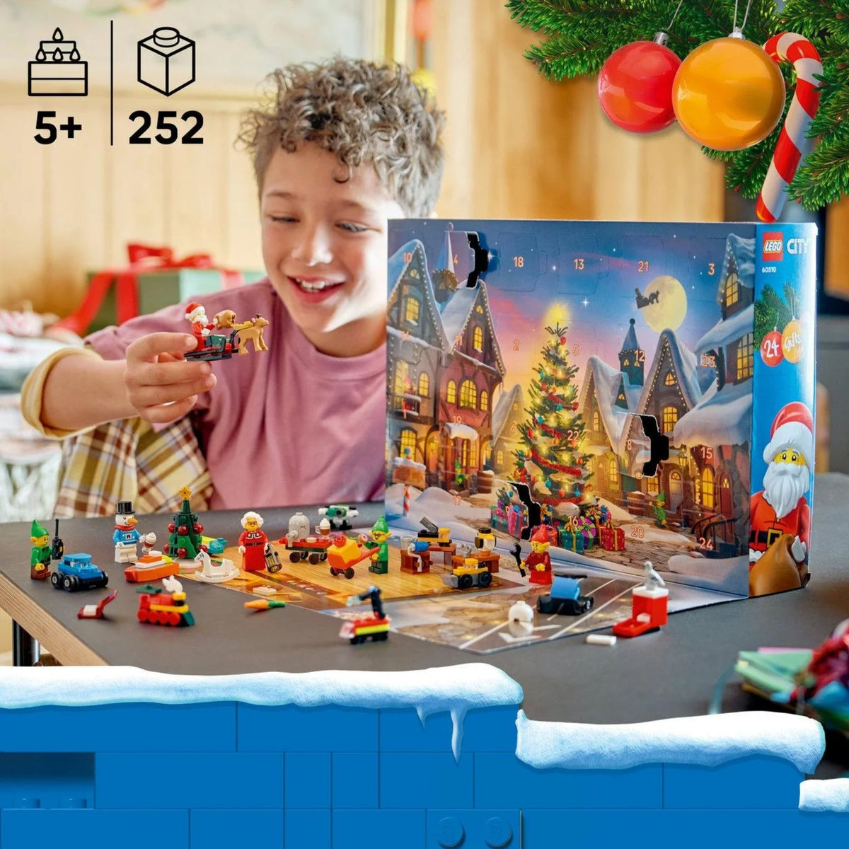 LEGO City Christmas Advent Calendar with 24 surprises