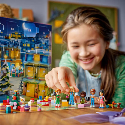 LEGO Friends 2025 Advent Calendar with dogs, cat, gecko and guinea pig figures