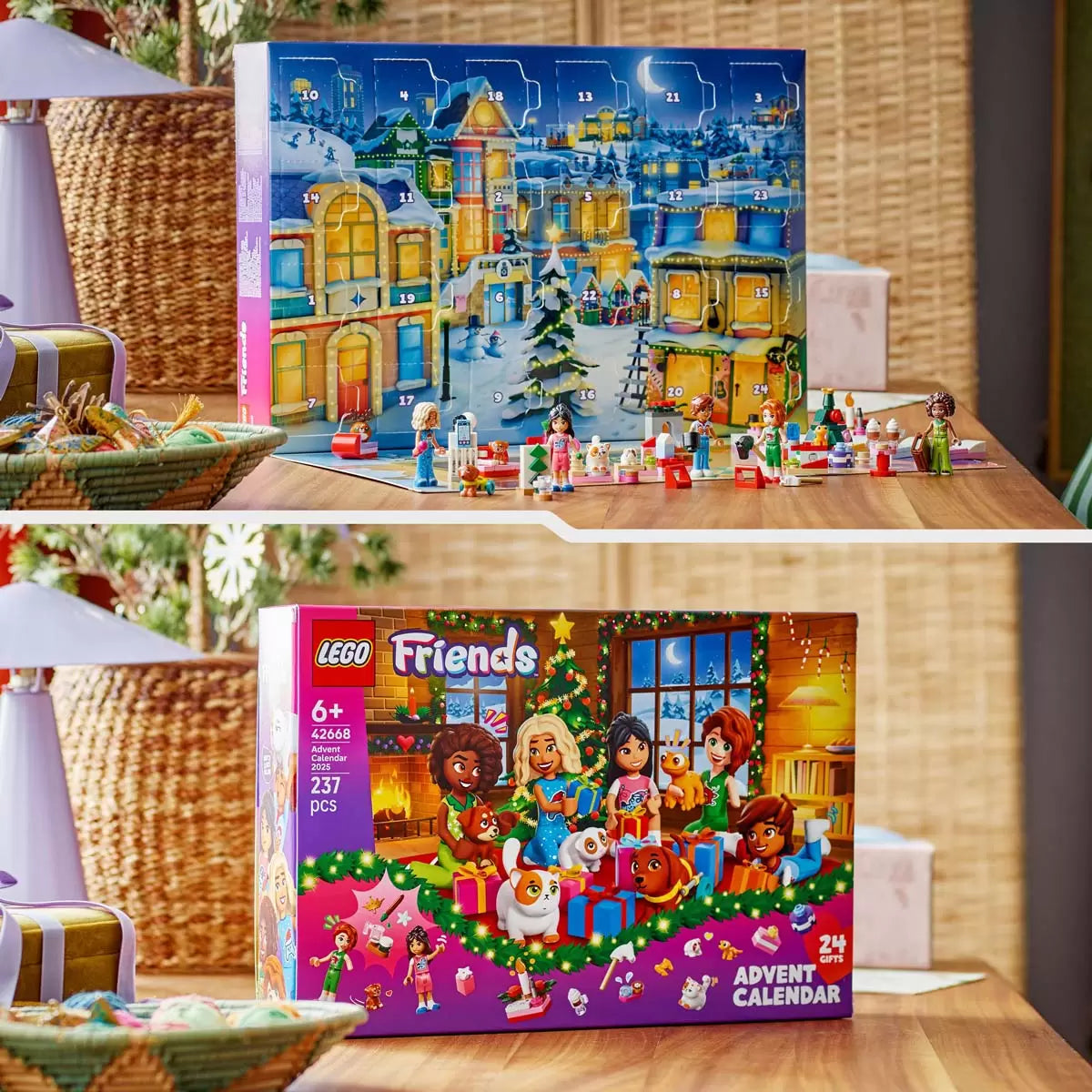 LEGO Friends 2025 Advent Calendar mini dolls Aliya, Autumn, Liann, Nova and Leo