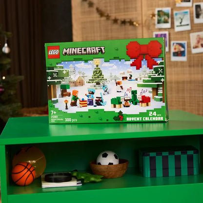 24-day LEGO Minecraft Advent Calendar 2025 with buildable toys and figures