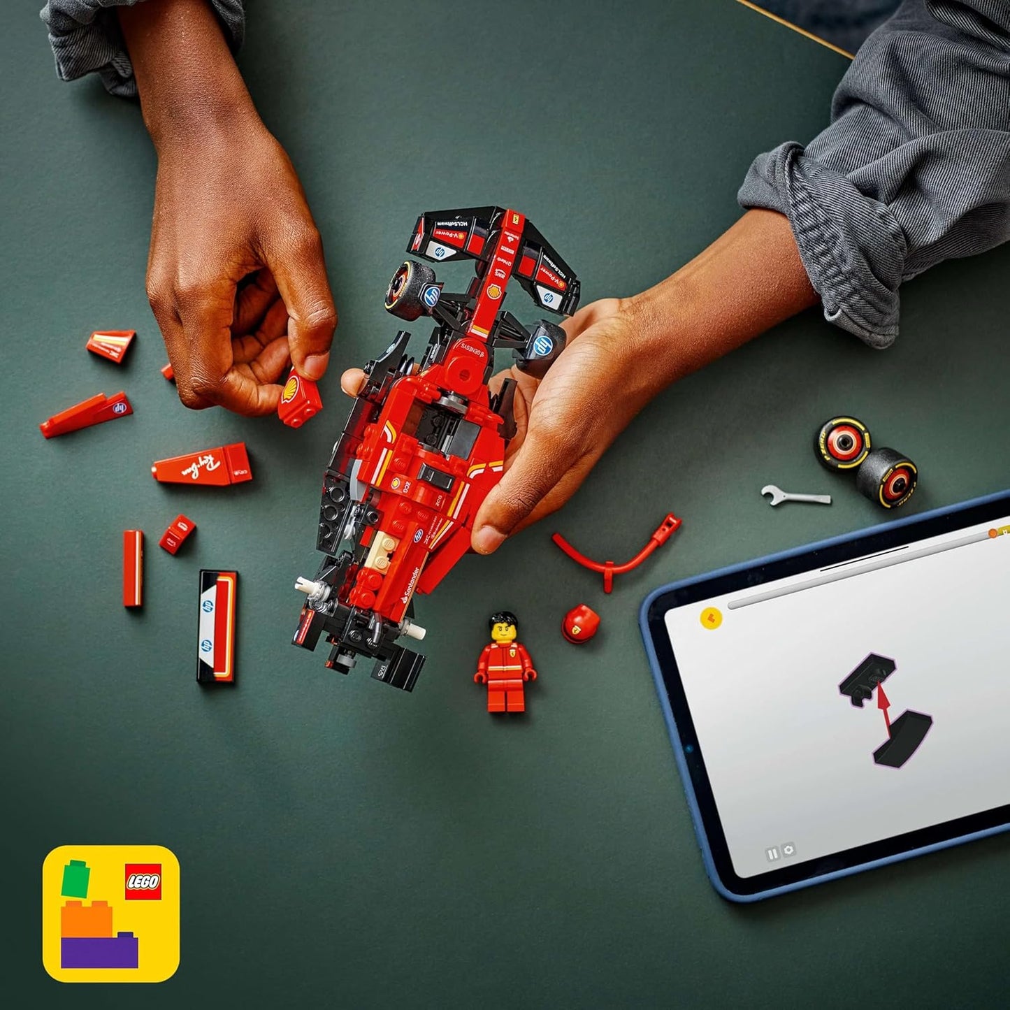 lego speed champions set ferrari sf24 f1 replica