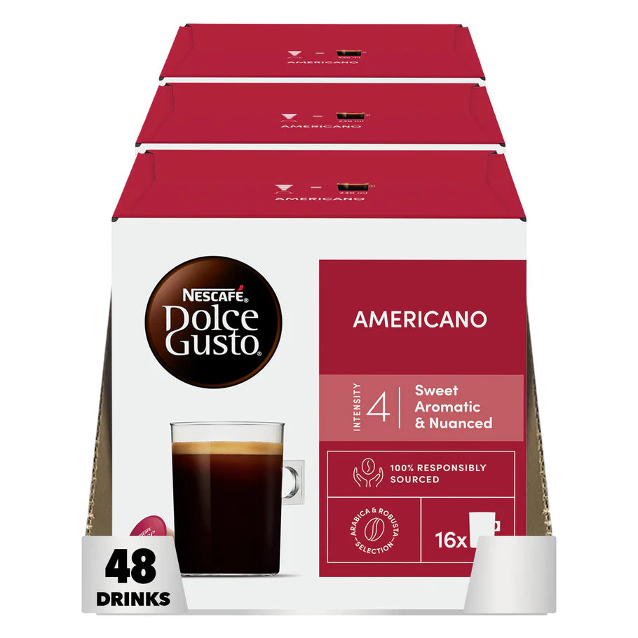 Nescafé Americano pods with mild intensity