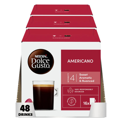 Nescafé Americano pods with mild intensity