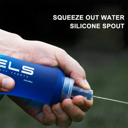 Compact collapsible bottle for travel bags