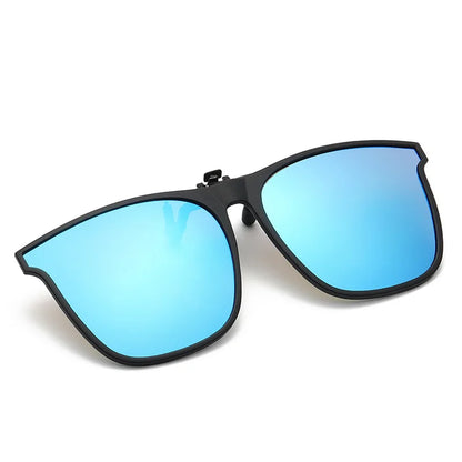 Polarized round clip on sunglasses frame quality material