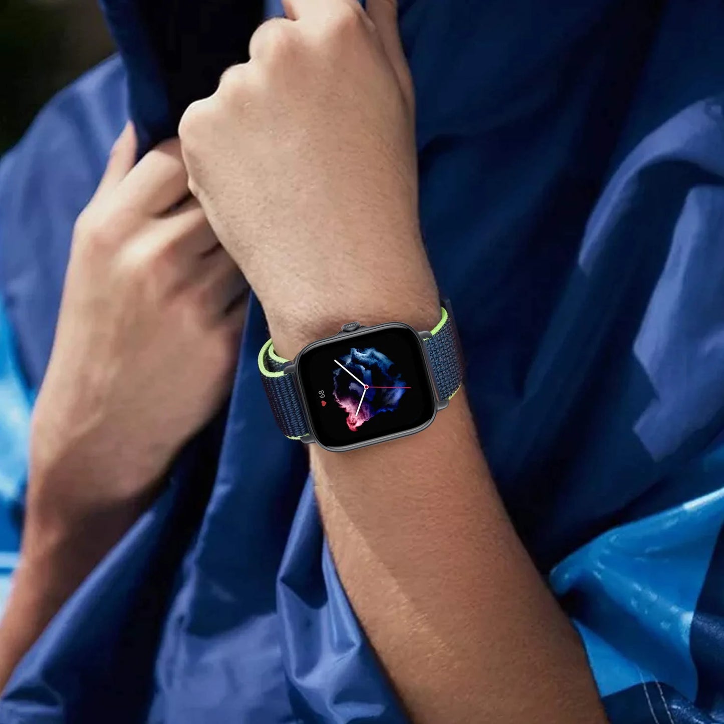 Adjustable smartwatch band compatible with Amazfit devices