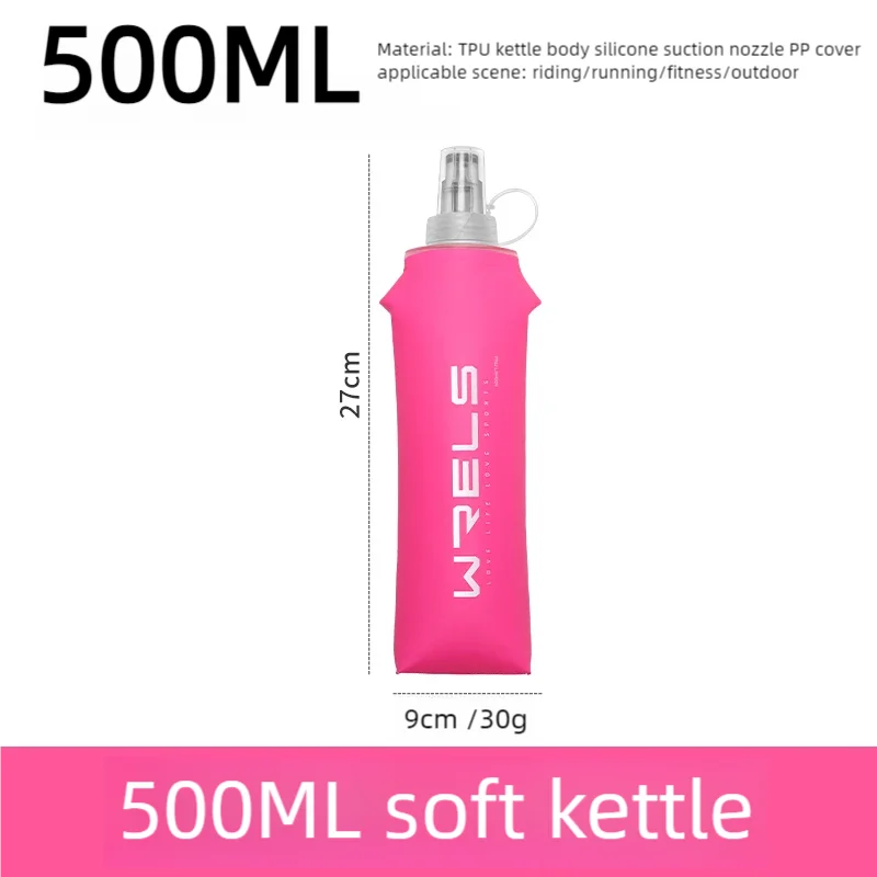 Soft flask hydration bottle for marathon runners